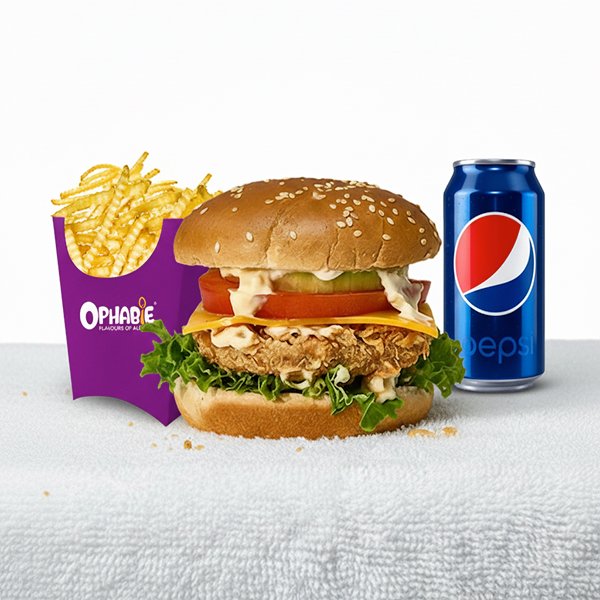 Hot Phabie Signature Burger Meal